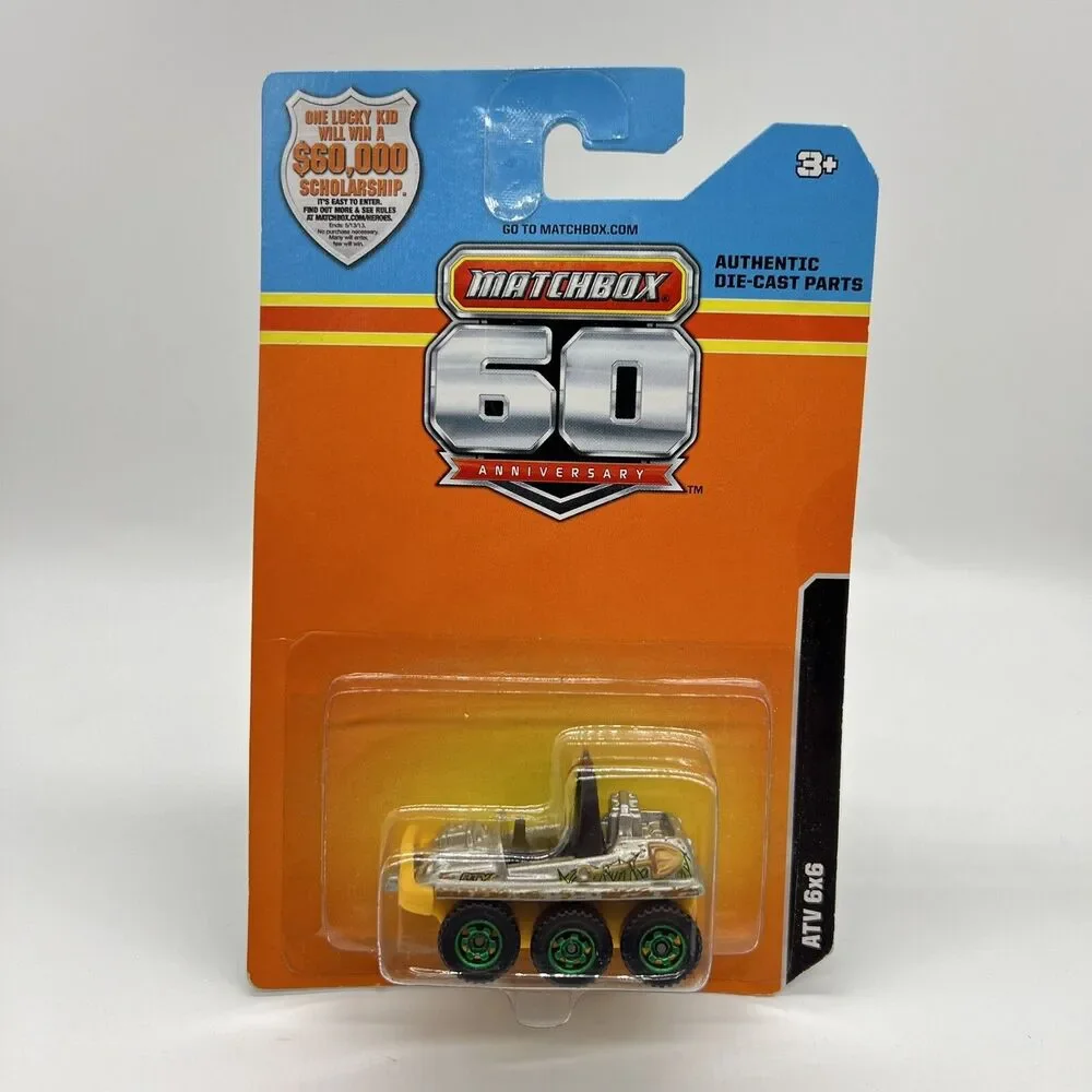 Matchbox 60th Anniversary Lot of 2 ATV 6x6 & HOVERCRAFT 1/64 DieCast 2013 NEW